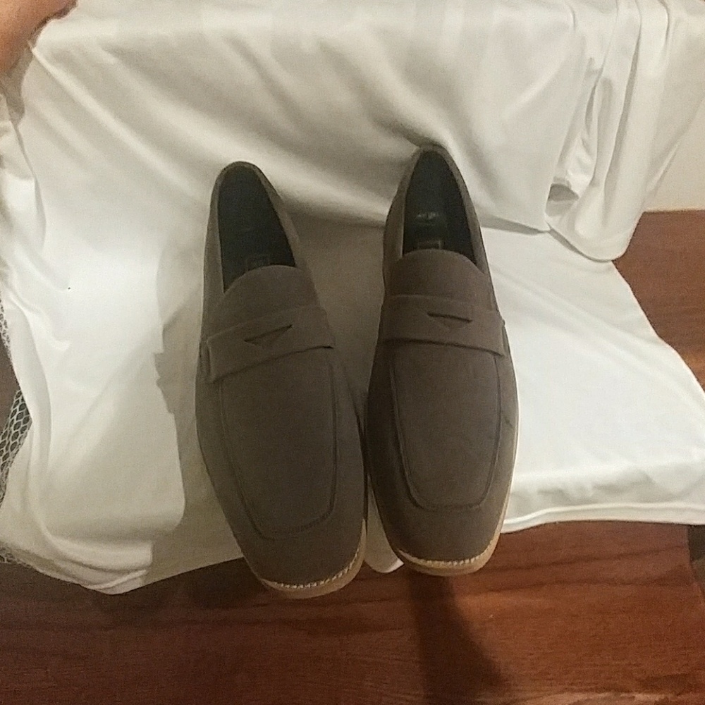 Oak and rush Jeffery slip on loafers